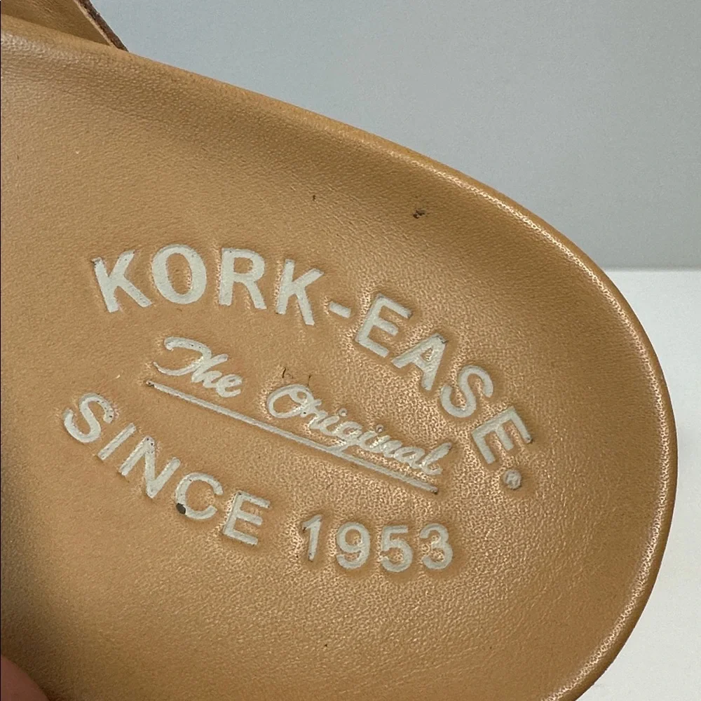 Kork-Ease Baja Leather Cork Wedge Sandals Size 11 Summer